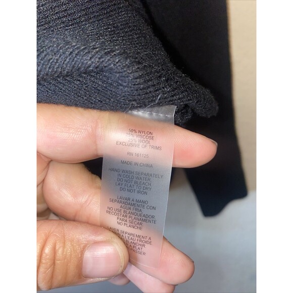 Vila Milano Wool Blend Sweater Black Stud Rhinestone S fairy goth party club - Picture 5 of 8